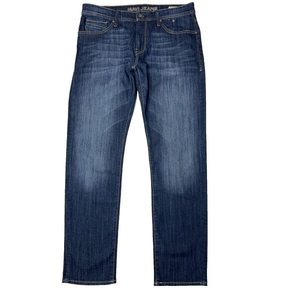 MAVI Men’s Zach Straight Leg Dark Wash Stretchy Jeans Size 36x33 (J4) - Picture 1 of 9